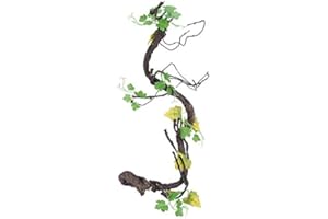 PSSOPP Decorazione Artificiale per Terrario, Rampicante in Vinile per Rettili, Pianta Finta da Giungla con Rami per Habitat di Rettili