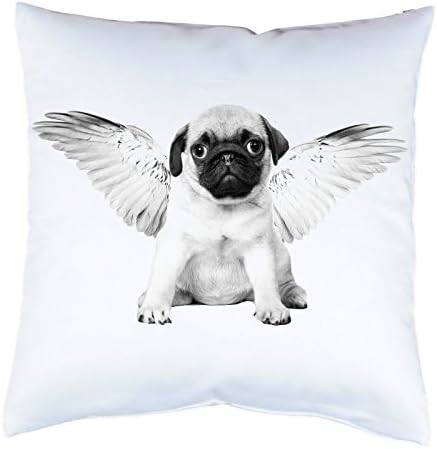 Pillow pug dog with wings 16" cushion