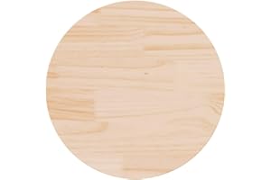 vidaXL Tablero de Mesa Redondo Madera Maciza de Pino Ø50x3 cm, Tablero de Mesa de Madera, Tablero de Mesa de Comedor, Tablero de Repuesto