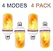 Produktbild Tooklanet flickering light bulb E27 LED fire lamp 4W 1500K Leuchtmittel decorative flaming light for bar festival décor at Christmas Halloween holiday party (4 Stück)