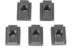 WALFRONT M8 / M10 Gwinty nakrętek z gwintem T ze stali węglowej Wykończenie tlenkowe do maszyn (czarny) (M8)