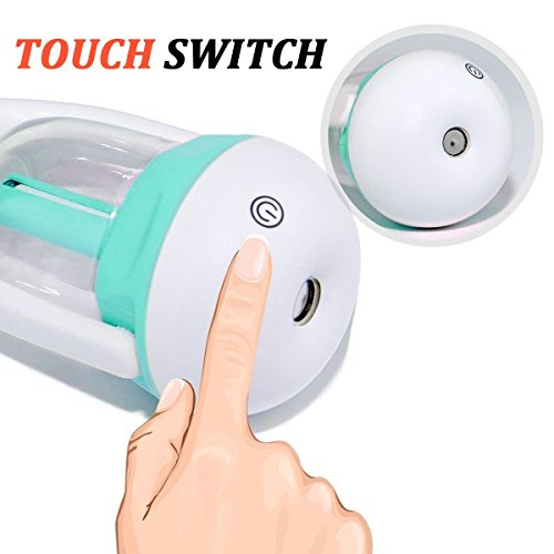 Mini Auto Luftbefeuchter 50ml, MIRI Car Aroma Diffuser Luftbefeuchter Ultraschall Lufterfrischer Luftreiniger, Blau - 5