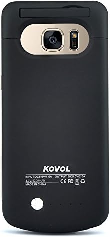 KOVOL Battery Charger Case 4200 mAh for Samsung Galaxy S7 Portable Ultra Slim Backup Charging Case (Black)