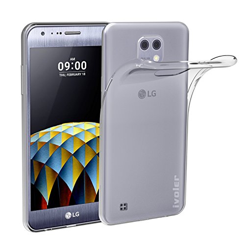 LG X Cam Funda  iVoler TPU Silicona Case Cover Dura Parachoques Carcasa Funda Bumper para LG X Cam   Ultra-delgado   Shock-Absorci  n   Anti-Ara  azos   Transparente - Garant  a Incondicional de 18 Meses