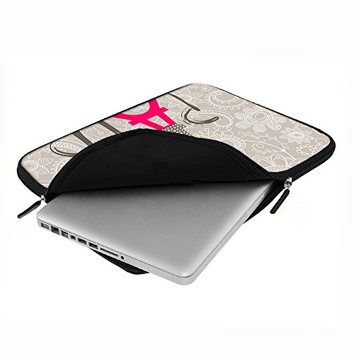 PEDEA Design Schutzhülle Notebook Tasche bis 17,3 Zoll (43,9cm) mit Design Mauspad, Paris 2 - 4