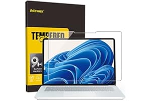 Adeway Protection d'écran Surface Laptop Studio 2/1 en verre trempé/ultra sensible/HD transparent/installation facile, 14,4" (modèle 2029/1964)