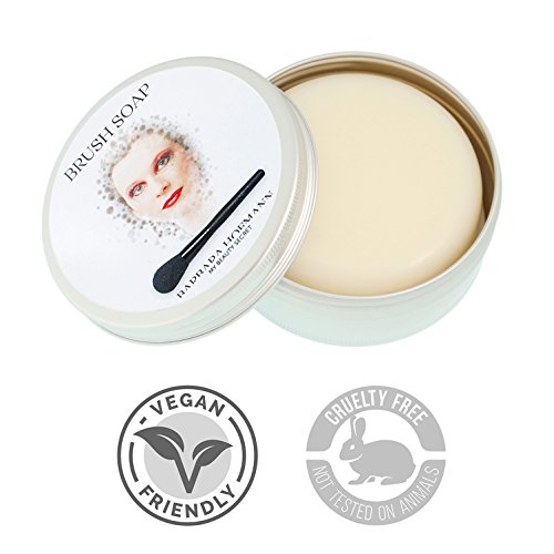 Barbara Hofmann / BRUSH SOAP / 100g Dose / Reinigungsseife für Pinsel, Blender und Make-up Schwämmchen / Befreit von Schmutz und Bakterien / Brush Cleaner Soap / Designt und entwickelt in Germany - 2