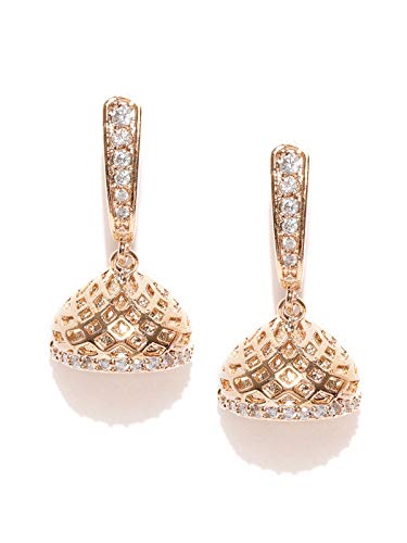 Stud Earrings for Women (Rose Gold) D7958)