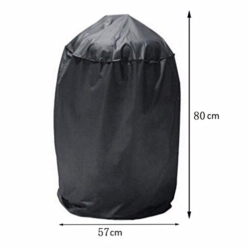 Kugelgrill Abdeckung abdeckhaube, wasserdichte Abdeckung Haube Grill Schutzhülle 58*77cm schwarz mit einer Nylontasche - 2