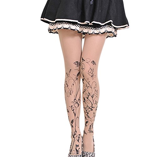 Preisvergleich Produktbild Westeng Die neue Briefmarke Tattoo Strümpfe Strumpfhose
