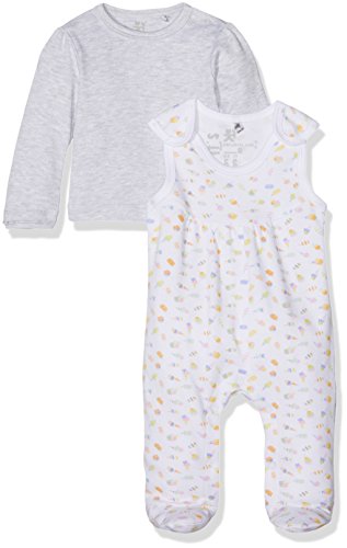 natubini Baby-Mädchen Strampler mit Langarmshirt Bio-Baumwolle - 2