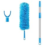 ★★★★★ WASHABLE DUSTER HEAD - Dieser Mikrofaser Duster Kopf ist einfach sauber zu halten. Sie können es entweder sauber schütteln oder vorsichtig mit der Hand in warmem Wasser mit etwas Spülmittel waschen. Spülmittel abspülen und an der Luft trocknen lassen. Wenn der Staubwedelkopf gereinigt oder ersetzt werden muss, kann er von der Gewindestange abgeschraubt werden. Sie können den Staubwedelkopf auch durch andere Arten von Zubehörteilen ersetzen