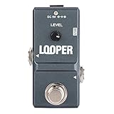 ♩ ♩ 【FUNKTION】 ： Das Gitarreneffektpedal unterstützt eine Aufnahmezeit von bis zu 10 Minuten und eine unbegrenzte Anzahl von überlappenden Aufnahmen. Außerdem können die Produkte Aufnahmen erstellen, einschließlich Wiedergabe, Stopp, Überlagerungsaufnahme, Löschen und andere Funktionen.