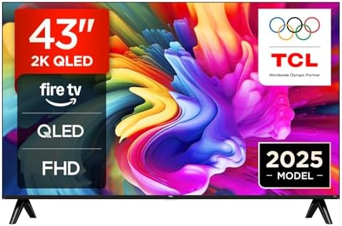 TCL 43SF560 – 43-inch QLED Direct Smart Full HD LED TV with Fire TV and HDR, Metallic Design, Frameless