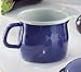 Produktbild RIESS KELOmat Sonderdekor "Color Blau" Emaille Schnabeltopf gebaucht / Milchtopf 14 cm Ø