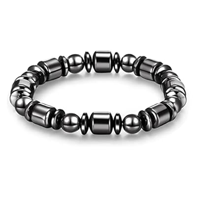 Herdear Magnetic Stone Bracelets For Women Black Ladies Bracelets Unisex Stylish Anxiety Bracelet Magnets Bracelets For Women Men Teens Birthday Gift (1 Pcs)