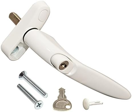 1 x White Trojan Sparta 2 Inline Window Handle with 20mm Spindle Length - Various Spindle Lengths Available