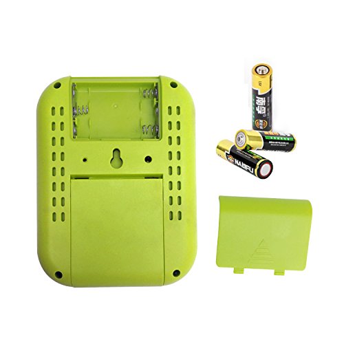 Digital Wecker wiederaufladbar, SSA Kleine Schreibtischuhr mit Temperatur, Feuchtigkeit, Woche 12 / 24h Display, Snooze, Reiseuhren für Teens, Kinder (Stand) - 5