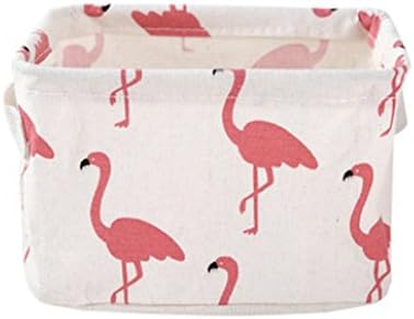 Fangou Storage Box Mini Linen Makeup Organizer Waterproof Bathroom Tools Collapsible Storage Of Children'S Toys Storage 20 * R13Cm Green Kitchenware Pattern