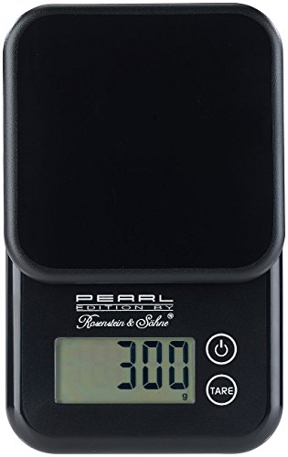 PEARL Kompakte Digitalwaage mit Touchbedienung für Küche und Büro, bis 3 kg - 5