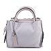LeahWard Women's Soft Faux Leather Tote Bag Handbag For Women Work Holiday Organiser Bags (PURPLE)