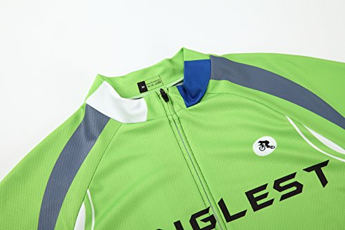 [Größe:S-5XL][option:Trägerhose,3D 2.8cm Sitzpolster] Fahrrad Trikot Langarm Radhose Radtrikot Fahrradbekleidung Herren Männer Hemd mit lange Ärmeln Set Cycling OutdoorTrikots Windjacke Neue - 2
