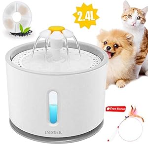 IMMEK Filtros Fuente Gatos,4 Pack Filtro de Carbón para Gatos Fuente para Gatos Bebedero Gatos Filtros de Repuesto de Fuentes de Mascotas con Resina y Carbón Activo