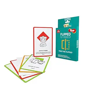 Toiing Flipped - General Knowledge Spot The Difference Card Game for Kids | Develops Memory | Age 5+ Years | Travel Friendly | Great for Return Gifts