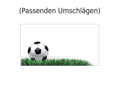 Set: 15 Einladungskarten Kindergeburtstag: Fussball Geburtstagseinladungen Einladungen Geburtstag Kinder Jungen Mädchen - 4