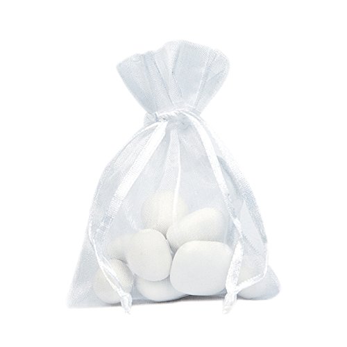 Einfarbiges Organza-Säckchen 10er Pack