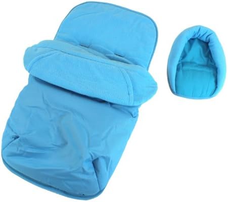 3 In 1 Luxury Padded With Pouches Footmuff Liner And Baby Head Hugger Fits Any Stroller Pram Or Buggy - Ocean