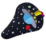 Incluye almohadillas cosida Liix Fahrrad Sattelbezug Kinder Regenschutz Kids Sitzbezug Wasserfest Regen Abweisend Sattelschoner, LFSBKids, Design UFO