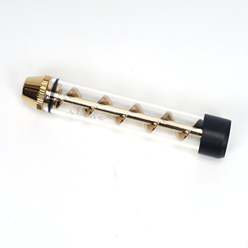 VOSO Gold Twisty Glass Tube Blunt Vaporizer Pen Kit for Dry Herb with Box