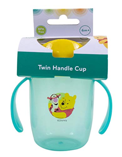 Disney Baby Sipper Cup Baby Bottle Feeding Juice Milk Water Toddler BPA Free (Green - Winnie The Pooh)