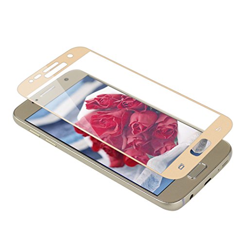 Galaxy S7 Panzerglas, Samsung Galaxy S7 Full Screen Protector, Rosa Schleife 3 Stück Samsung HD 9H Härtegrad Displayschutzfolie Schutzfolie Full-Cover Blasenfrei Schutzglas mit Siebdruck Edge Schutz für Samsung Galaxy S7 / G9300 - 2