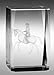Produktbild Echt Glaskristal 3D, eckig -Dressurreiter-