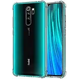TheGiftKart Flexible Shockproof Crystal Clear TPU Soft Back Cover Case with Cushioned Edges for Ultimate Protection for Xiaomi Redmi Note 8 PRO (Transparent)