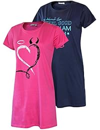 Damennachthemd ärmellos - Weiches Schlafkleid Aus Baumwollmix