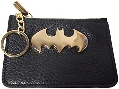 Batman Purse Gold classic Logo Official DC Comics black One Size
