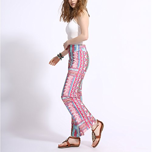 iBaste Palazzo Hosen Damen Lang Hose Höhe Bund Viskose Hose damen Sommer Hosen Lagenlook Hose - 3