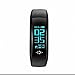 Fitness Armband Smart Bracelet mit Herzfrequenz Monitor Schrittzähler SMS Anrufe Bluetooth Fitnessuhr Armbanduhr für Outdoor-Rennen Gehen