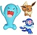 Produktbild Pokémon 35179 Pokemon Battle Figuren 3er Pack, Spielset mit 3 Pokemonfiguren, Set mit Spielfiguren Popplio und Eevee je 5 cm und Wobbuffet ca. 7,5 cm, Aktionfiguren für Kinder ab 4 Jahre, Trainer