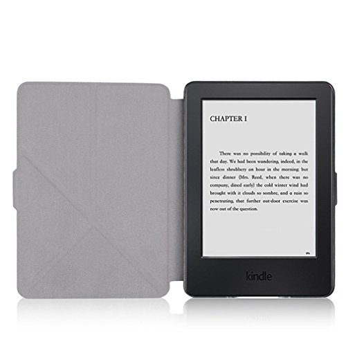 IBESTWIN Kindle Paperwhite Hülle Origami Serie Schutzhülle mit Auto Wake / Sleep Funktion Stand Cover für Kindle Paperwhite1 / 2 / 3 Schutz Case und alle Modelle von 2012, 2013, 2014, 2015, Dunkelblau - 4