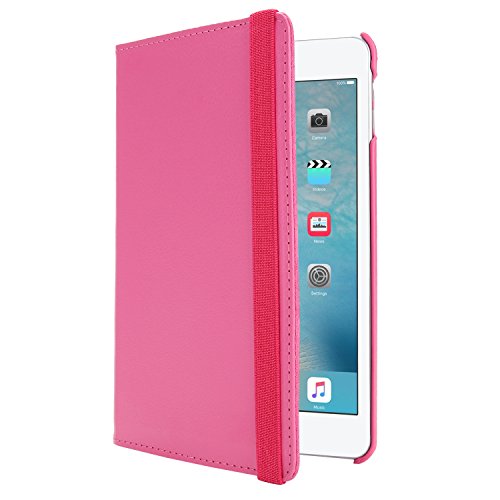 WindTeco Neu iPad 9.7 Zoll 2017 / iPad Air 2 / iPad Air Hülle – 360 Grad Rotierende Stand Smart Cover Case Schutzhülle Tasche Etui mit Auto Schlaf / Wach Funktion für Apple New iPad 9.7 inch 2017 Modell / iPad Air 2 2014 Modell / iPad Air 2013 Modell Tablet, Magenta - 3