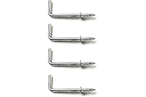 Merriway BH04448 (24 Pcs) Chrome Plated Square Shouldered Dresser Hooks, 13 mm (1/2 inch) - Pack of 24 Pieces