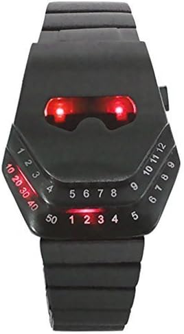 BlueVega Alloy Snake Head Steel Watches Gadgets Interesting LED Watch-Red