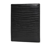 Geldbörse WQQ Herren Leder Brieftasche Fashion Stripes Vertical Wallet Casual Wallet