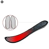 Es handelt sich um eine einteilige, kabellose Heizlade-Innensohle, die leicht zu begehen ist.