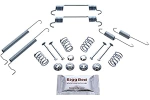 Bigg Red - Rear Drum Brake Shoe Fitting Kit - Compatible with Lanos, Daewoo Espero, Lanos, Nexia, Nubira 1.6, Vauxhall Astra Estate, Astravan, Cavalier, Corsa with ABS, Tigra with ABS