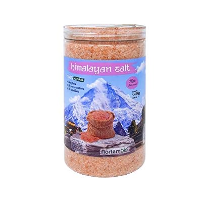 Nortembio Sel Rose de l’Himalaya 1,4 Kg. Fin (1-2 mm). 100% Naturels. sans Affiner. sans Conservateurs. Extraits á la Main. Qualité Premium.